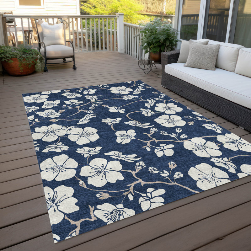 Tapis intérieur \/ extérieur corail lavable à la machine ACN1032 1 pi 8 po x 2 pi 6 po, Rectangulaire 3 pi x 5 pi
