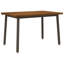  Dining Table Adjustable Solid Acacia Wood Modern Indoor Rectangular
