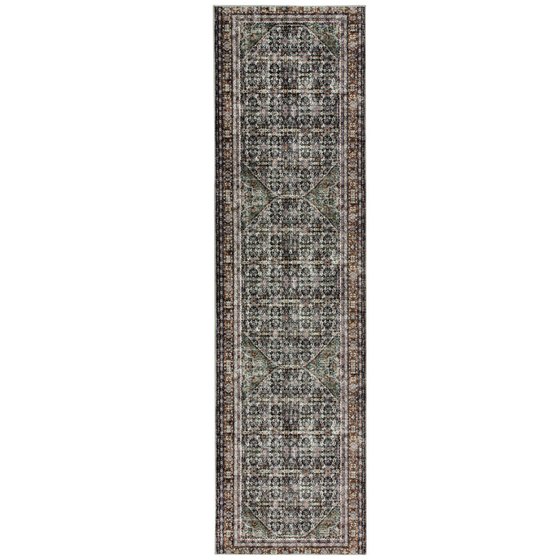 CYNTHIA Machine Washable Vintage Distressed Area Rug Soft Foldable, Rectangle 2'6" x 9'