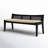 Donner Cane Back Cushioned Bench-1559436345