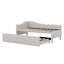Lit de jour simple rembourré extensible avec dossier en L-207830649