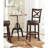Brockway Swivel Upholstered Counter Stool with Solid Wood Frame-1952514807-1952514804