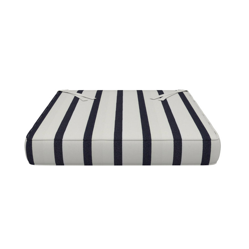Coussin de chaise de salle à manger Sunbrella, L 21 po x P 19 po, Sunbrella® Lido indigo