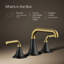 Tone Widespread Bathroom Sink Faucet, Three-Hole Bathroom Faucet with Clicker Drain, 1.2 GPM-1866986261