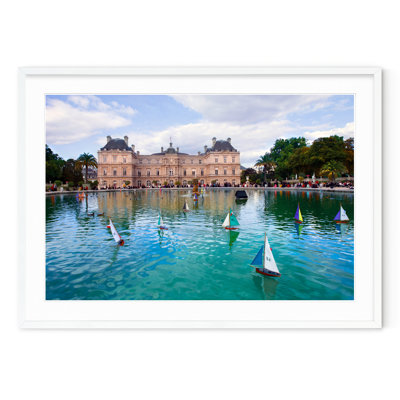 Luxembourg Garden Sailboats - Picture Frame Photograph on Paper 