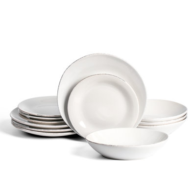 Stone Lain Essence 12-Piece Dinnerware Set Stoneware
