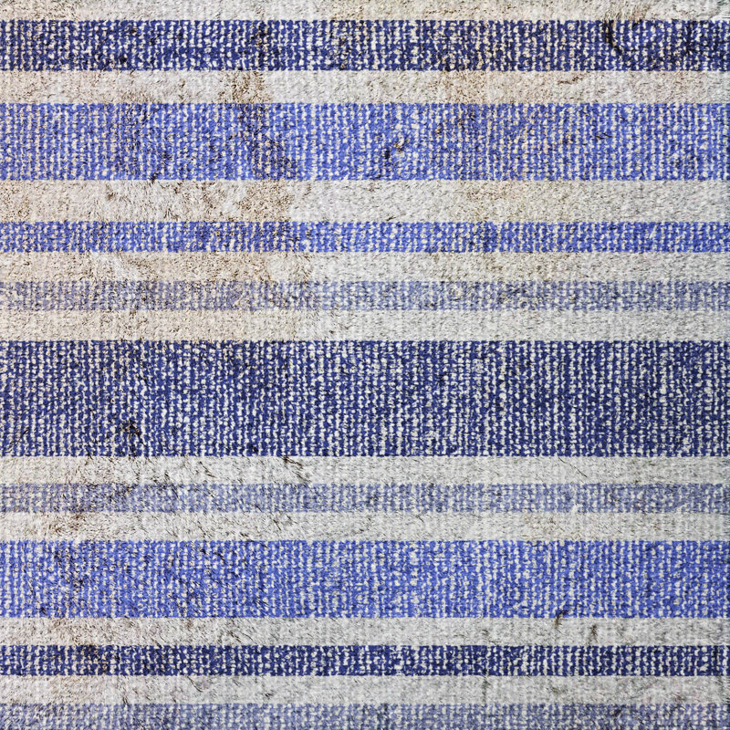 Tapis à poils longs de qualité supérieure lavable à la machine Dream ADS531, Bleu, 8 pi x 10 pi