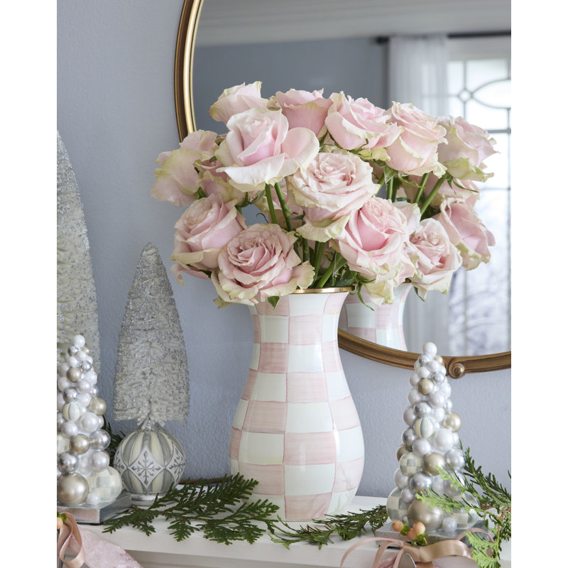Rosy Check Tall Vase