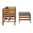 Acacia 3 - Person Patio Conversation Set with Cushions-49415582-58803556