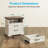 RosaRio Farmhouse Nightstand With 2 Spacious Drawers,end Table With Ample Storage Shelf,bedside Cabinet With 4 Solid Wood Legs-854746868