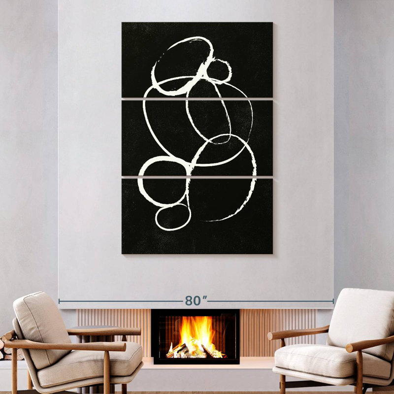 Abstract Linked II, 74" H x 48" W