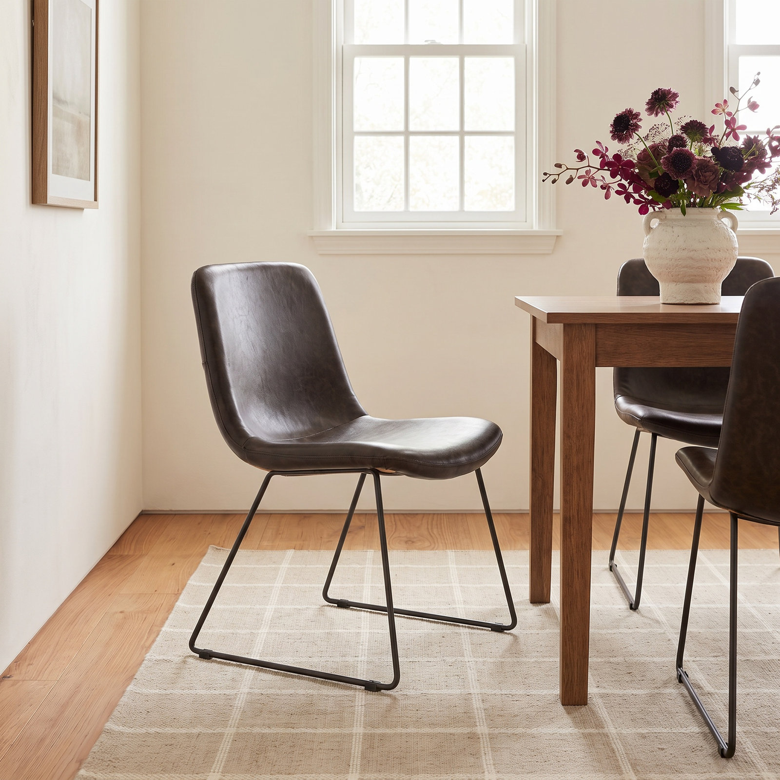 Evadine Dining Chair, Black, Black