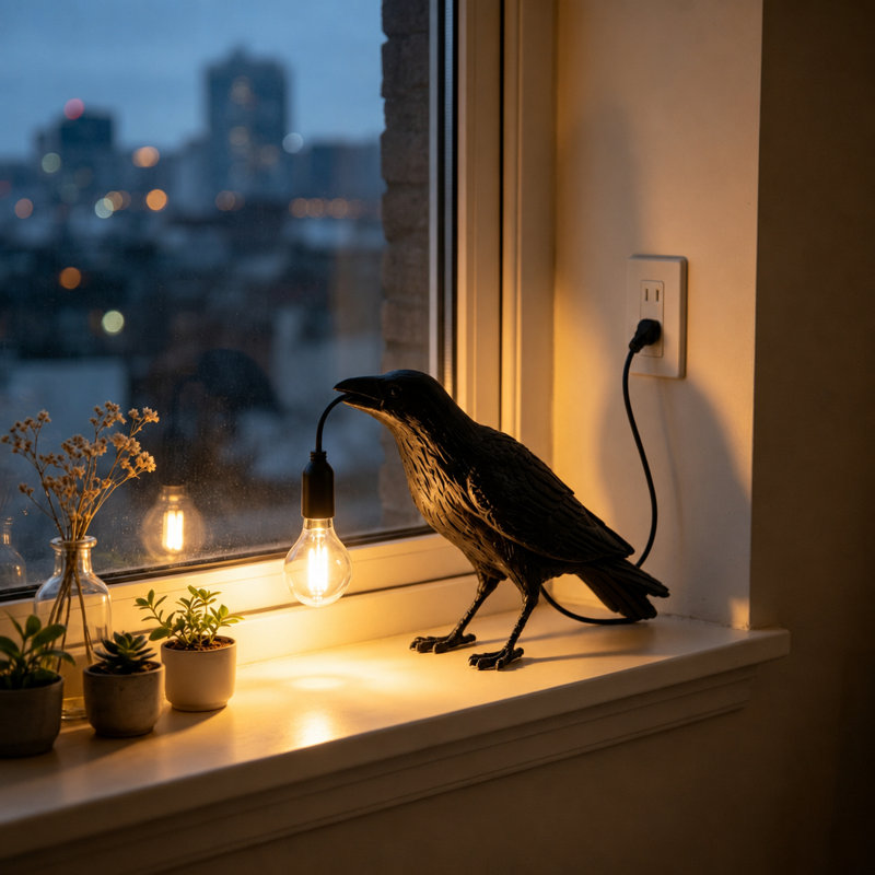  Lampe de bureau Raven, Noir