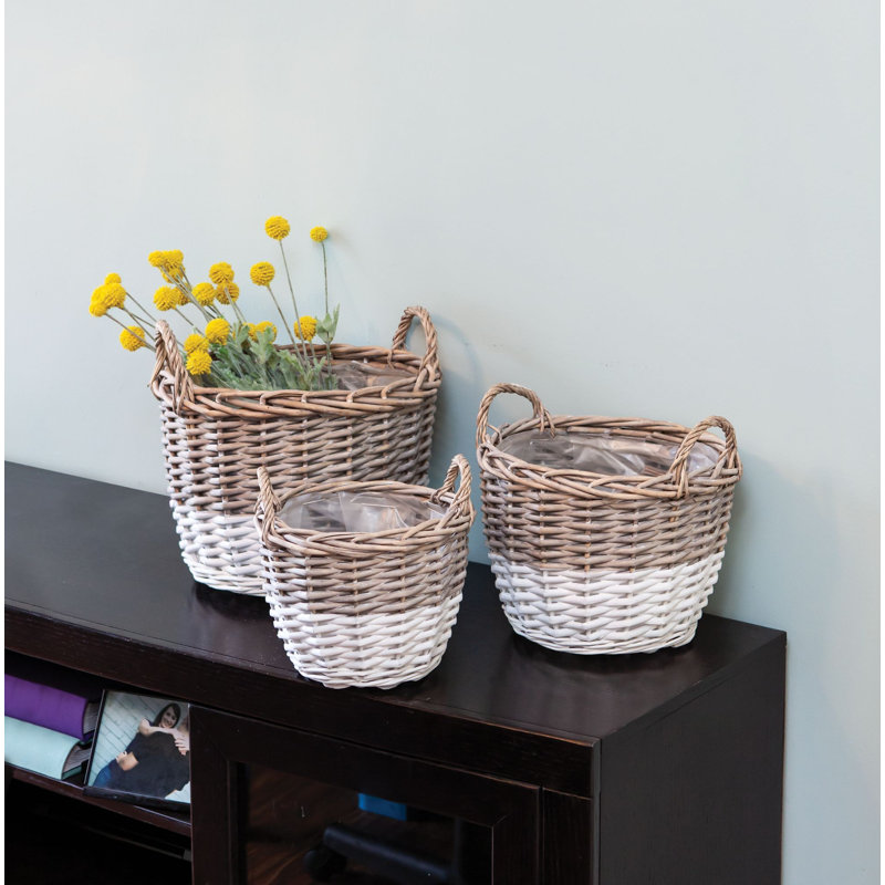 Highland Dunes De Soto Wicker Decorative Basket