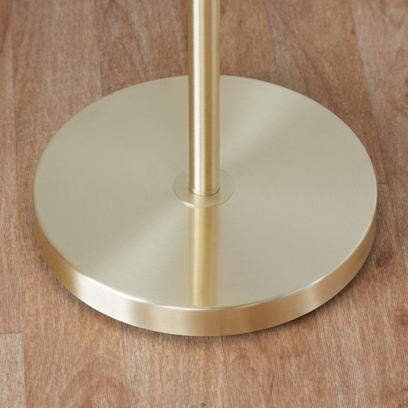 Lampe sur pied en métal 64 po Tier, Or, Blanc