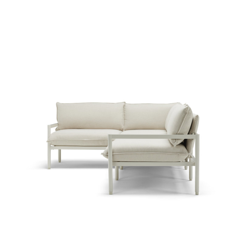 Terra Outdoor 4 - Seat Patio Sectional, Putty