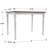 Dining Table Set Mid Century Modern Small Saving Space Dining Table Set-130975369-130975370