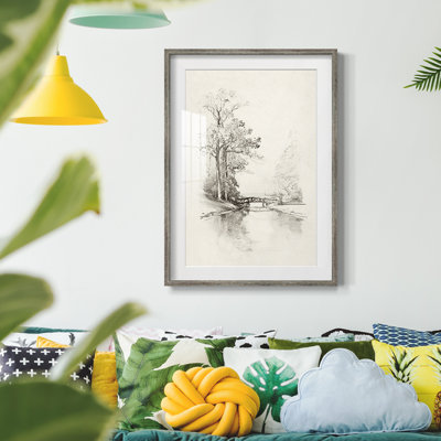 Vintage Sketch XCV -Framed Print