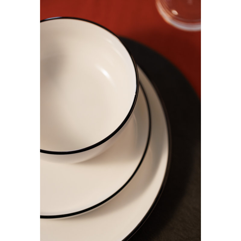 Mikasa Limestone Porcelain Dinner Set, White