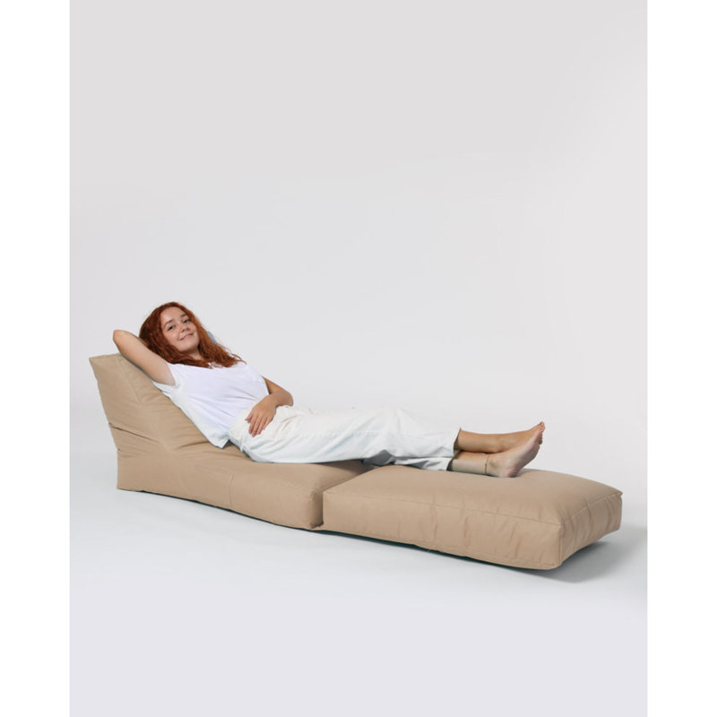 Polyester Outdoor Friendly Bean Bag, Mink 100% Polyester