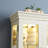 Lighted Glass Curio Display Cabinet-115028173