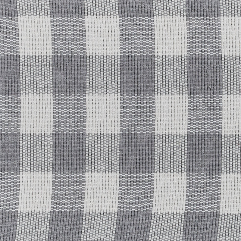Serles Rectangular Checkered Table Runner, Gray, 54" x 13"