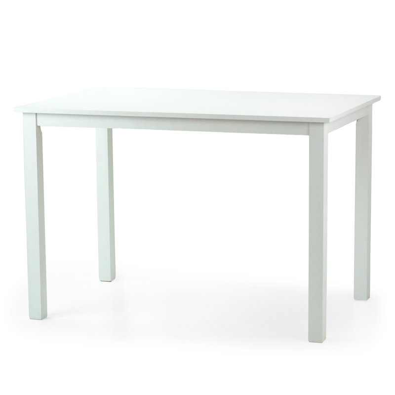 5 Pc Dining Kitchen Set of Rectangular Table, 3 Warm Chairs and 1 Bench, Classic Style Solid Wood, Gray, White