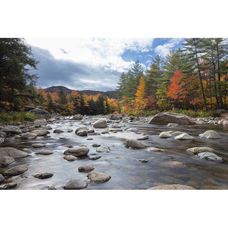 Swift River - New Hampshire - Wrapped Canvas Print, 30cm H x 46cm W