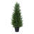Adcock Artificial UV Resistant Cedar Topiary Trees for Outdoor, Faux Cypress Plant with Solar Light String-1710577912