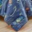 Ensemble d'édredon en microfibre bleu marine -889853735