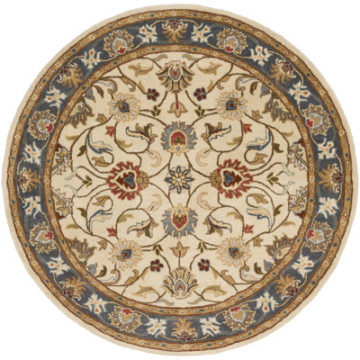 Tapis oriental en laine brun clair touffeté à la main BuckHill