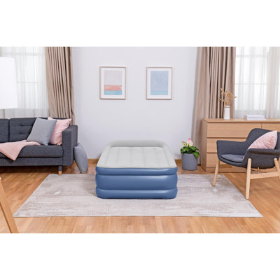 Bestway Tritech Inflatable Airbed Home Air Mattress with Air Pump