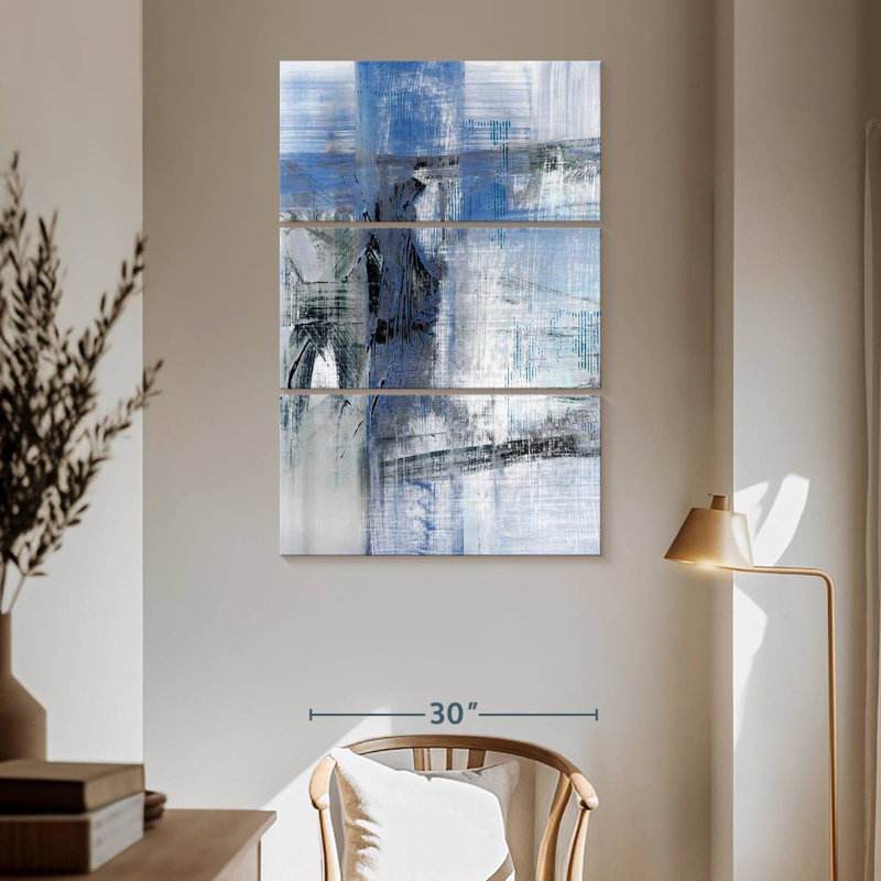 Avery Reflections In Indigo, H 65 po x l 42 po