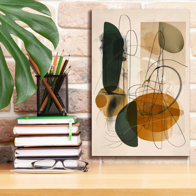 Wrought Studio 'Abstract Beige No 1' by Andreas Magnusson Canvas Wall Art, 40" x 60"
