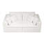 Siège modulaire modulaire pour canapé, canapé rembourré et compressé pour le salon, la chambre à coucher, un appartement, aucun assemblage requis, combinaison libre de 2 pièces, tissu en velours côtelé moelleux-175040659