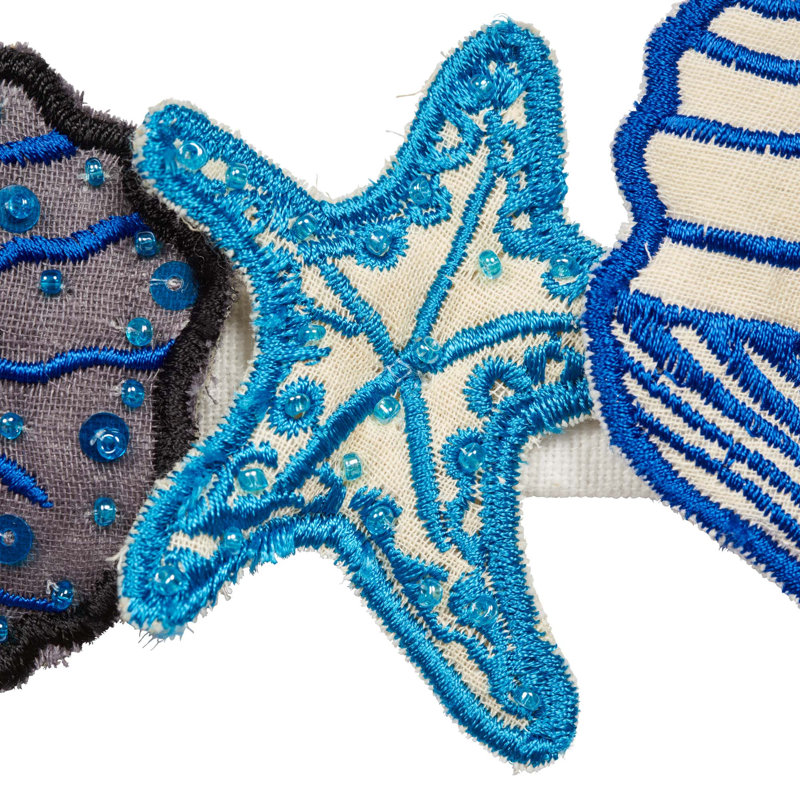 Ruban Schumacher x Johnson Hartig Sea Treasures, Bleu