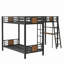 L-Shaped Bed With Desk And Shelf