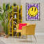 «Groovy Smile Typographie», art mural encadré flottant par Reinders-1081292704-1081292705