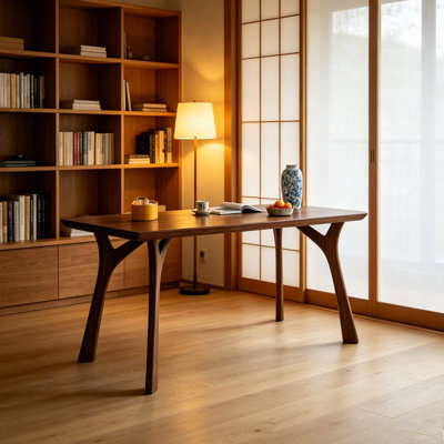 Excellent Walnut Wood Solid Multi-functional Desk