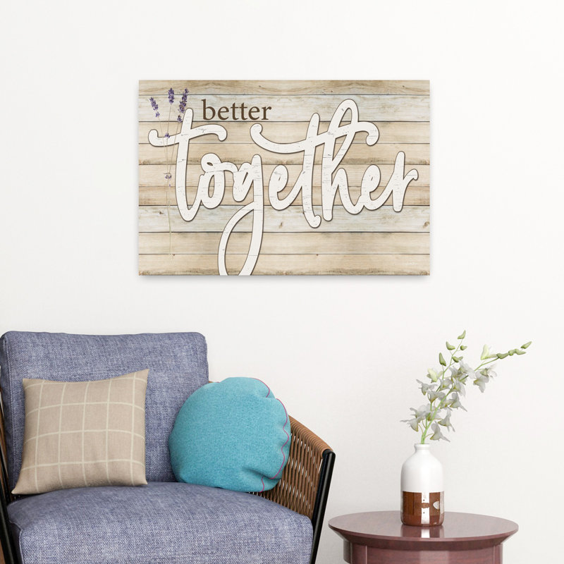 «Better Together», art contemporain abstrait, H 16 po x l 24 po