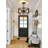 Farmhouse Semi Flush Mount Ceiling Light Fixtures, 3-Light Black Ceiling Light Rustic Light Fixtures For Hallway Entrance Kitchen Bedroom-479288538
