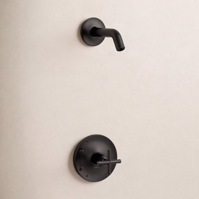 Purist Rite-Temp Shower Valve Trim with Cross Handle