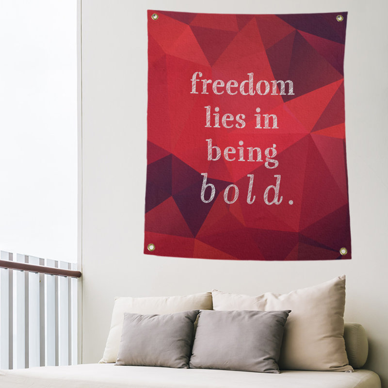 Tapisserie en polyester en faux gemme, H 80 po x l 59 po, Rubis