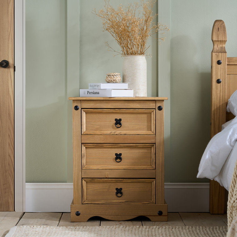 Arthemus Large 3 Drawer Bedside