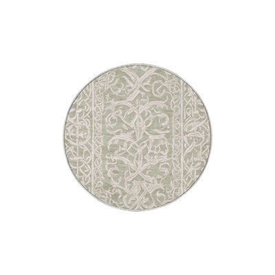 Machine Washable Beige Area Rug