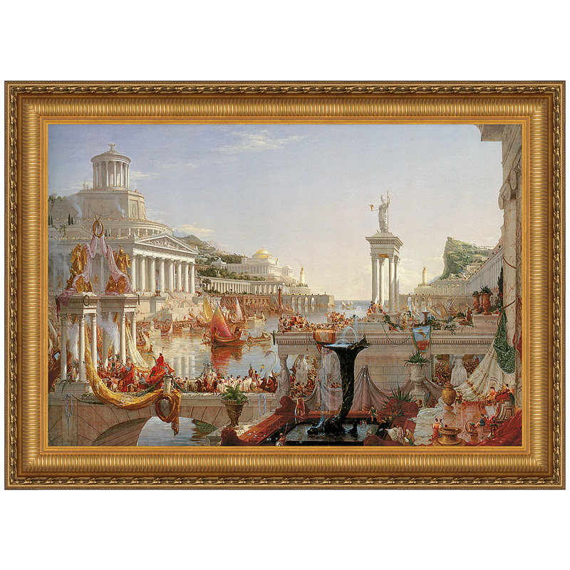 «The Consummation of Empire, 1836» par Thomas Cole, reproduction d'art encadrée, H 28,25 po x l 37,75 po x P 1,875 po