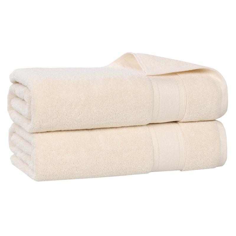 Coton absorbant doux Belmont, Drap de bain - paquet de 2, Ivoire ivoire
