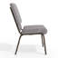 Chaise d'église empilable en tissu 18,5 po Rayleigh-510659385