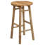  Garden Stool Light Brown Bamboo Modern Seating Natural Round Sturdy-670070621