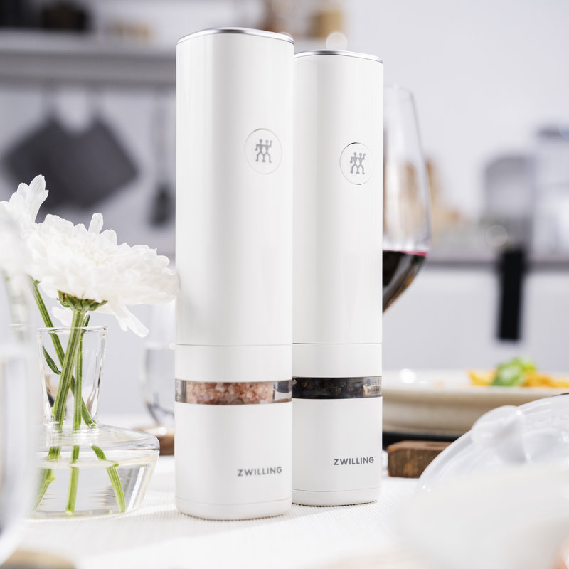 ZWILLING Enfinigy Electric Salt/Pepper Mill, White